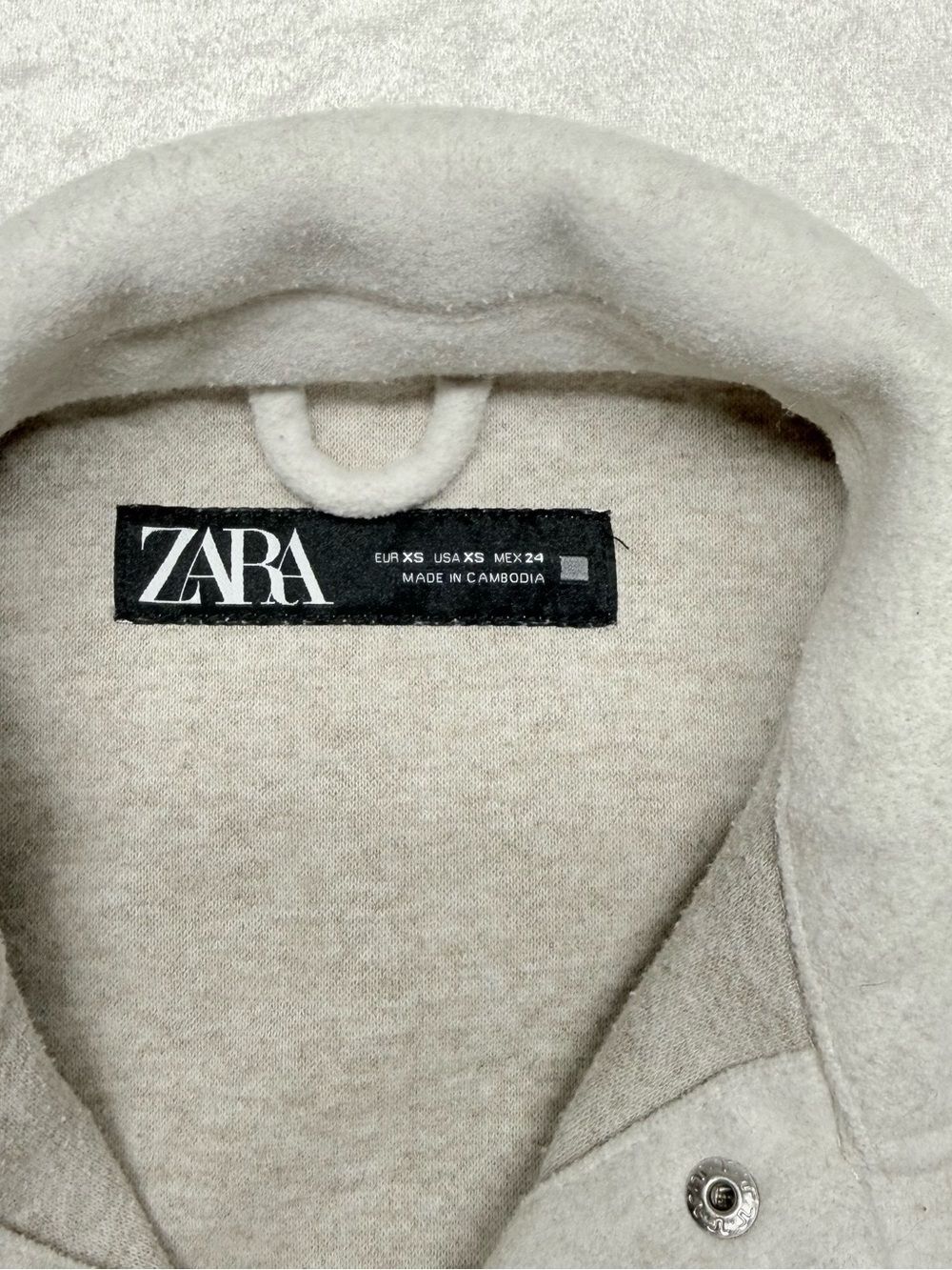 Zara Off-White Button Front Shacket - Picture 5 of 10